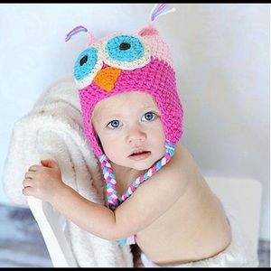Crochet hat cute owl design